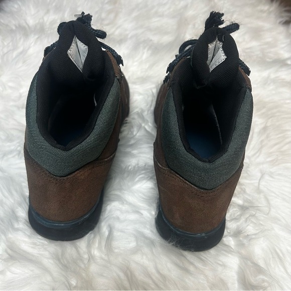 Merrell Gore-Tex Hiking Boots Brown Suede Green Waterproof Women 7.5 Air Cushion - Picture 5 of 8